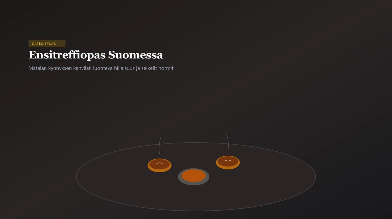Kaksi höyryävää kahvikuppia ja kanelipulla puisella pöydällä lämpimässä suomalaisessa kahvilassa