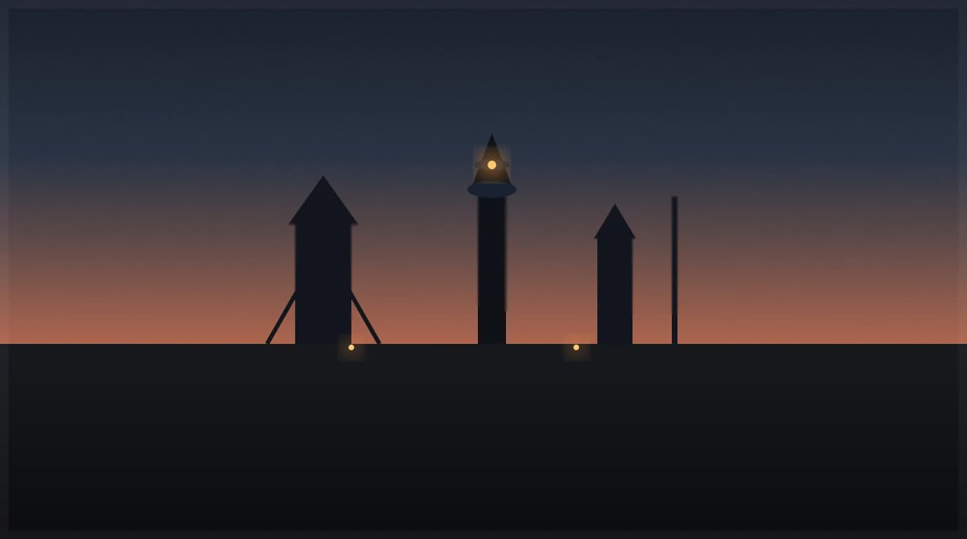 Industriální silueta Dolních Vítkovic a věže Bolt Tower za soumraku