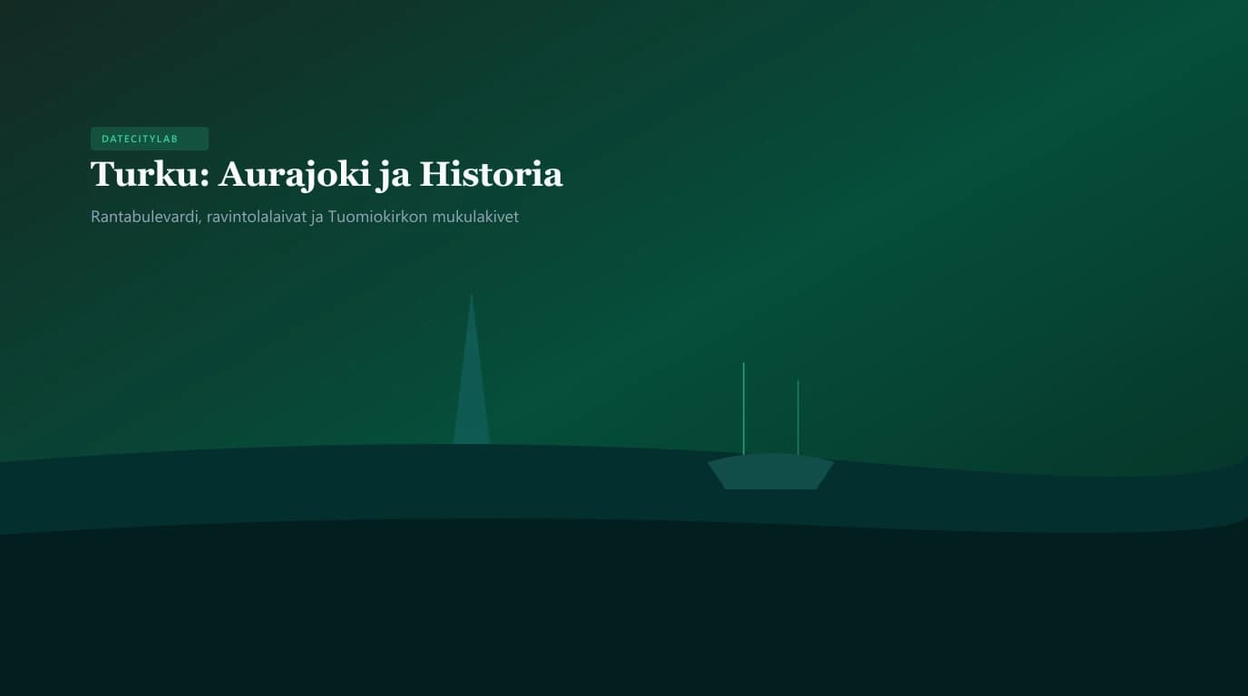 Aurajoen ranta ja historiallinen Turun kaupunkimaisema